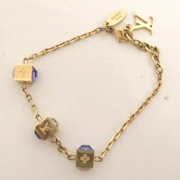 LOUIS VUITTON Collier Gamble Gold Bracelet - Picture 3 of 15